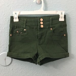 Green shorts